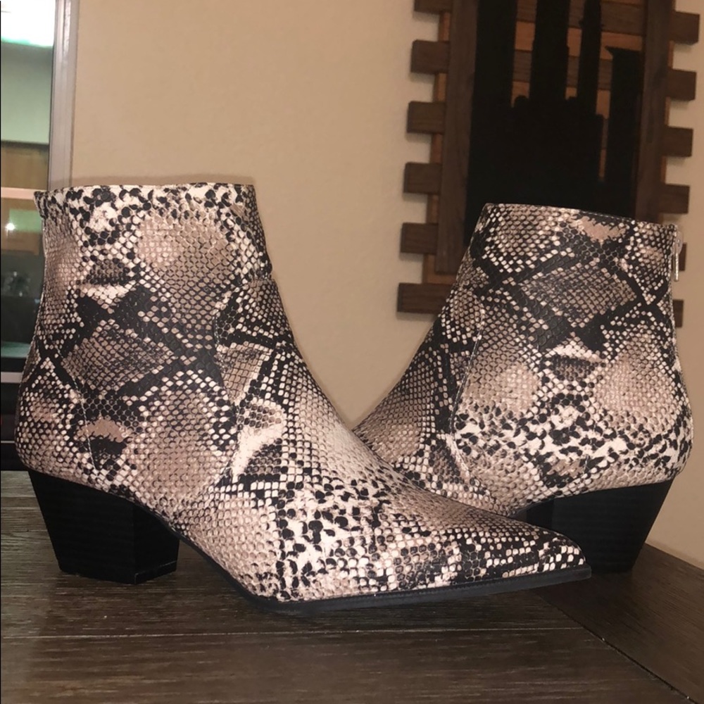 Snake skin boots